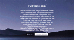 Desktop Screenshot of fullhome.com