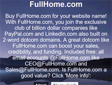 Tablet Screenshot of fullhome.com